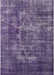 Machine Washable Industrial Modern Purple Haze Purple Rug, wshurb1709