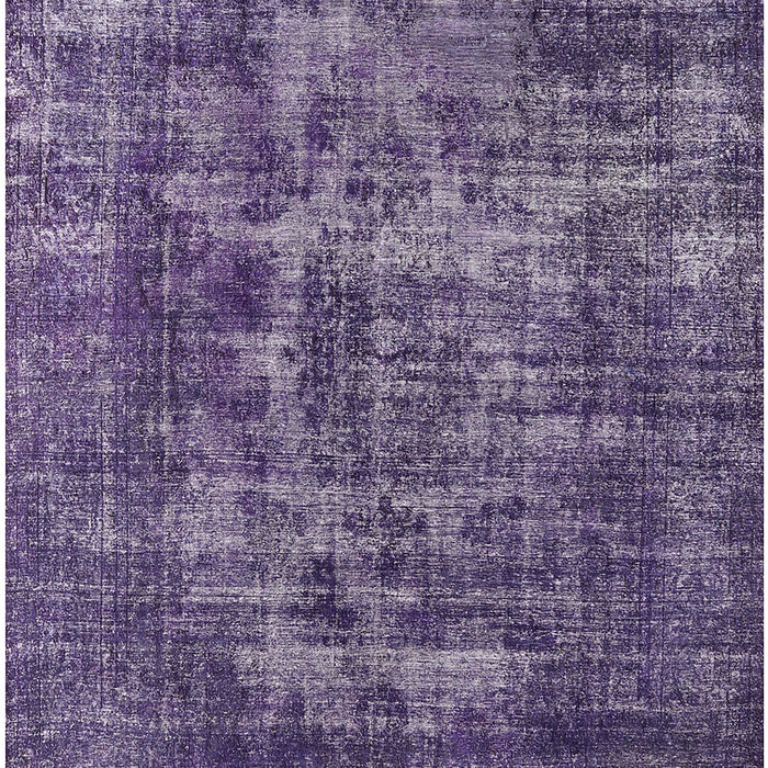 Machine Washable Industrial Modern Purple Haze Purple Rug, wshurb1709