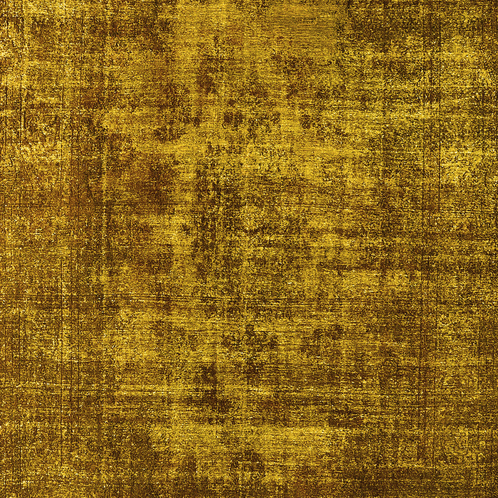 Machine Washable Oriental Yellow Industrial Rug, wshurb1709yw