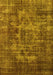 Oriental Yellow Industrial Rug, urb1709yw