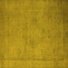 Square Oriental Yellow Industrial Rug, urb1710yw