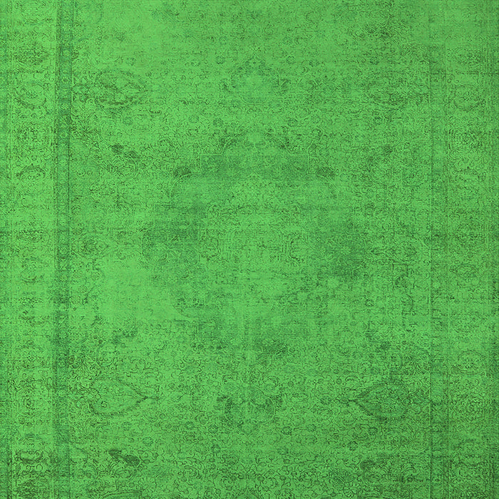 Machine Washable Oriental Green Industrial Area Rugs, wshurb1710grn