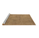 Sideview of Machine Washable Oriental Brown Industrial Rug, wshurb1710brn