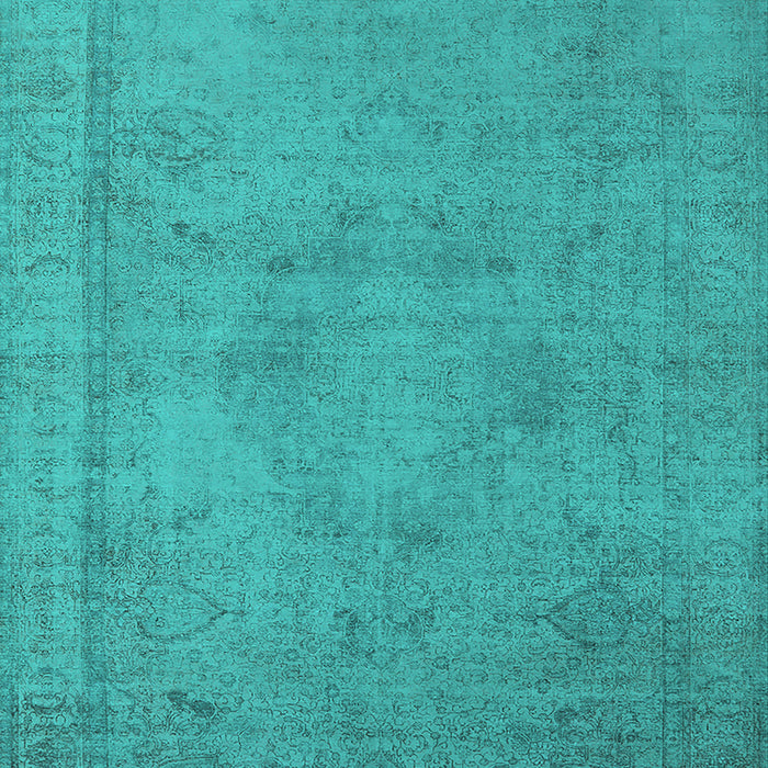 Machine Washable Oriental Turquoise Industrial Area Rugs, wshurb1710turq