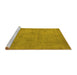 Sideview of Machine Washable Oriental Yellow Industrial Rug, wshurb1710yw