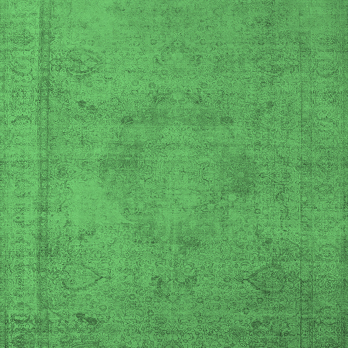 Machine Washable Oriental Emerald Green Industrial Area Rugs, wshurb1710emgrn