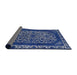 Sideview of Mid-Century Modern Light Purple Blue Oriental Rug, urb1711