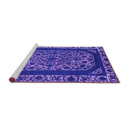 Sideview of Machine Washable Oriental Purple Industrial Area Rugs, wshurb1711pur