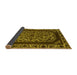 Sideview of Oriental Yellow Industrial Rug, urb1711yw