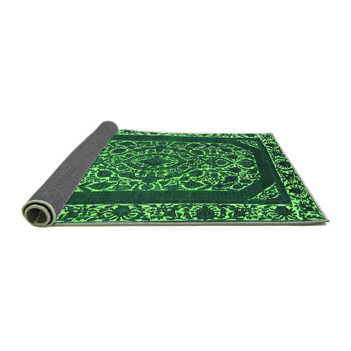 Sideview of Oriental Green Industrial Rug, urb1711grn