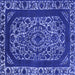 Square Oriental Blue Industrial Rug, urb1711blu