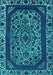 Oriental Turquoise Industrial Rug, urb1711turq