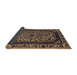 Sideview of Oriental Brown Industrial Rug, urb1711brn