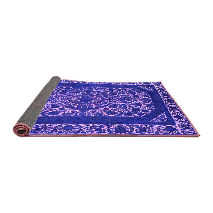 Sideview of Oriental Purple Industrial Rug, urb1711pur