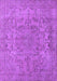 Machine Washable Oriental Purple Industrial Area Rugs, wshurb1712pur