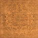 Square Oriental Orange Industrial Rug, urb1712org