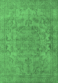 Oriental Emerald Green Industrial Rug, urb1712emgrn