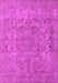 Machine Washable Oriental Pink Industrial Rug, wshurb1712pnk