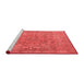 Industrial Red Washable Rugs