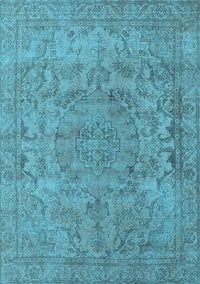 Oriental Light Blue Industrial Rug, urb1712lblu