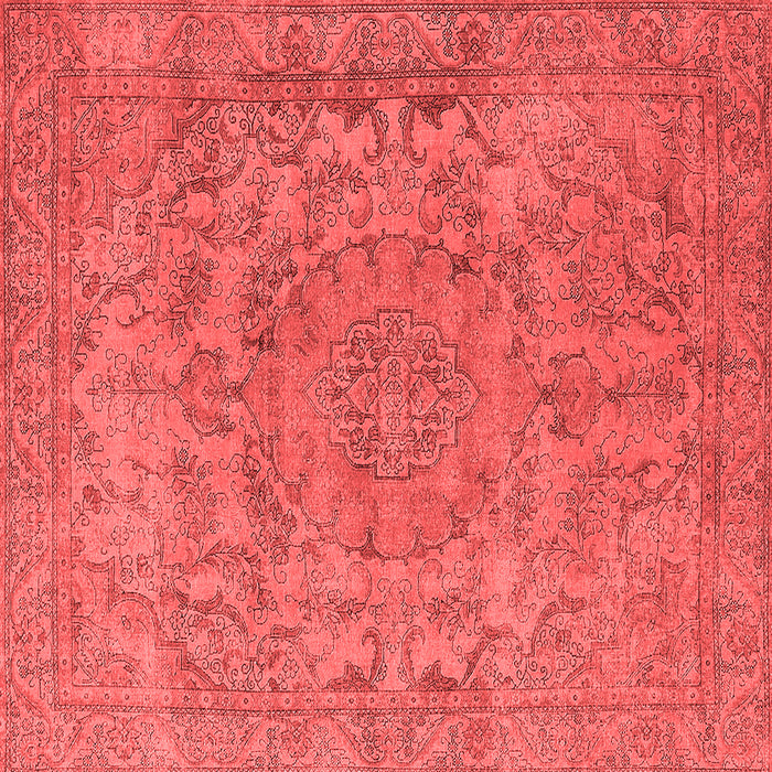 Machine Washable Oriental Red Industrial Rug, wshurb1712red