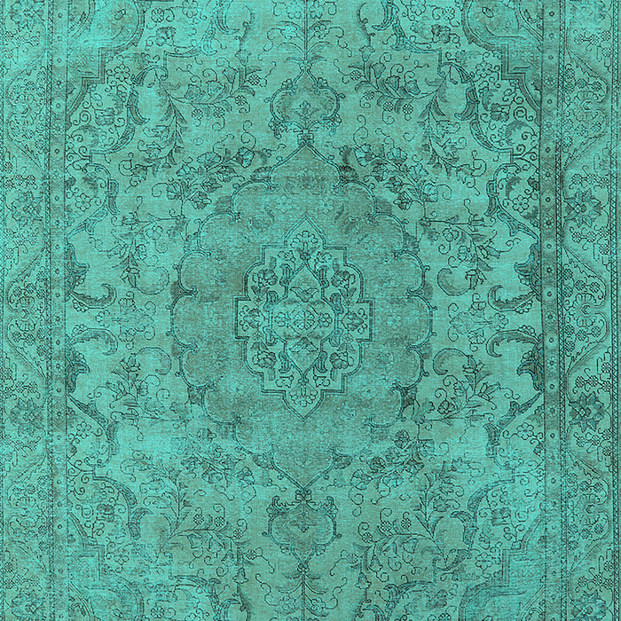 Oriental Turquoise Industrial Rug, urb1712turq