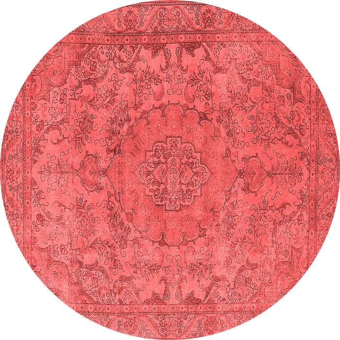 Machine Washable Oriental Red Industrial Rug, wshurb1712red