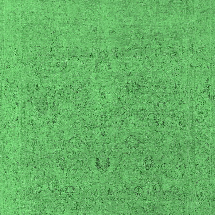Oriental Emerald Green Industrial Rug, urb1713emgrn