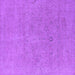 Square Oriental Purple Industrial Rug, urb1713pur