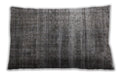 Mid-Century Modern Urban Gunmetal Gray Lumbar Throw Pillow, 13 inch by 19 inch, lburb1714