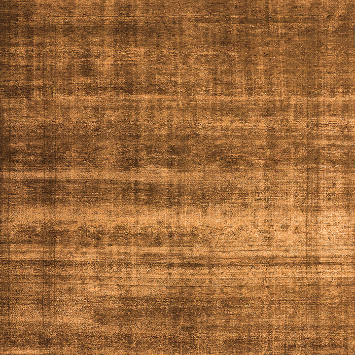 Square Machine Washable Oriental Orange Industrial Area Rugs, wshurb1714org