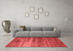 Industrial Red Washable Rugs