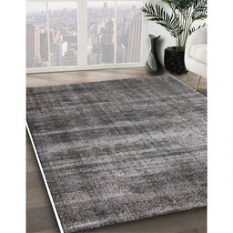 Machine Washable Industrial Modern Gunmetal Gray Rug in a Family Room, wshurb1714