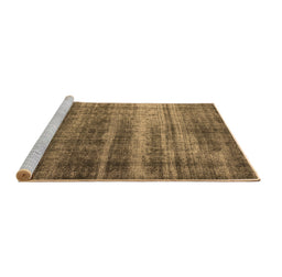 Sideview of Machine Washable Oriental Brown Industrial Rug, wshurb1714brn