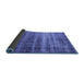 Sideview of Oriental Blue Industrial Rug, urb1714blu