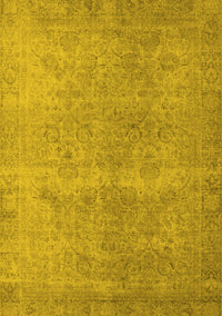 Oriental Yellow Industrial Rug, urb1715yw