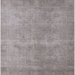 Square Mid-Century Modern Rose Purple Oriental Rug, urb1715