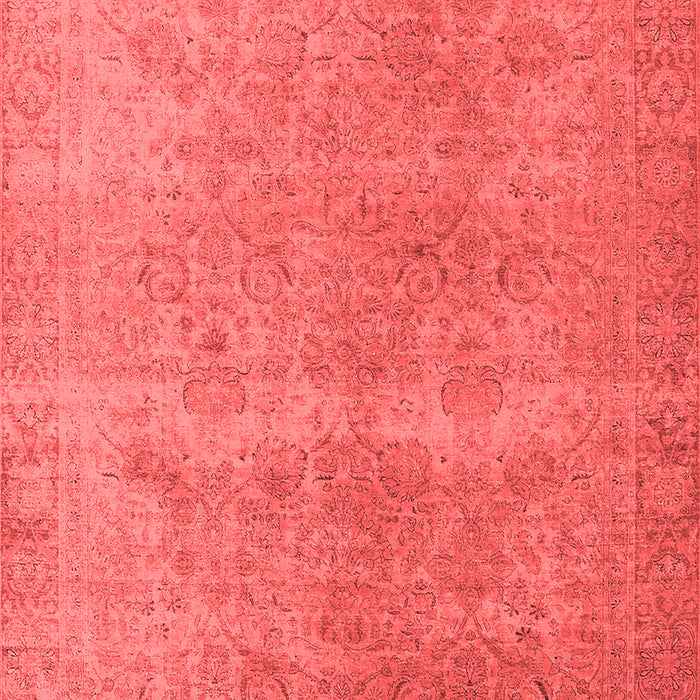 Machine Washable Oriental Red Industrial Rug, wshurb1715red