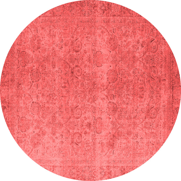 Machine Washable Oriental Red Industrial Rug, wshurb1715red