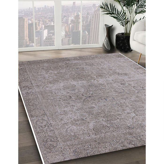 Machine Washable Industrial Modern Rose Dust Purple Rug in a Family Room, wshurb1715