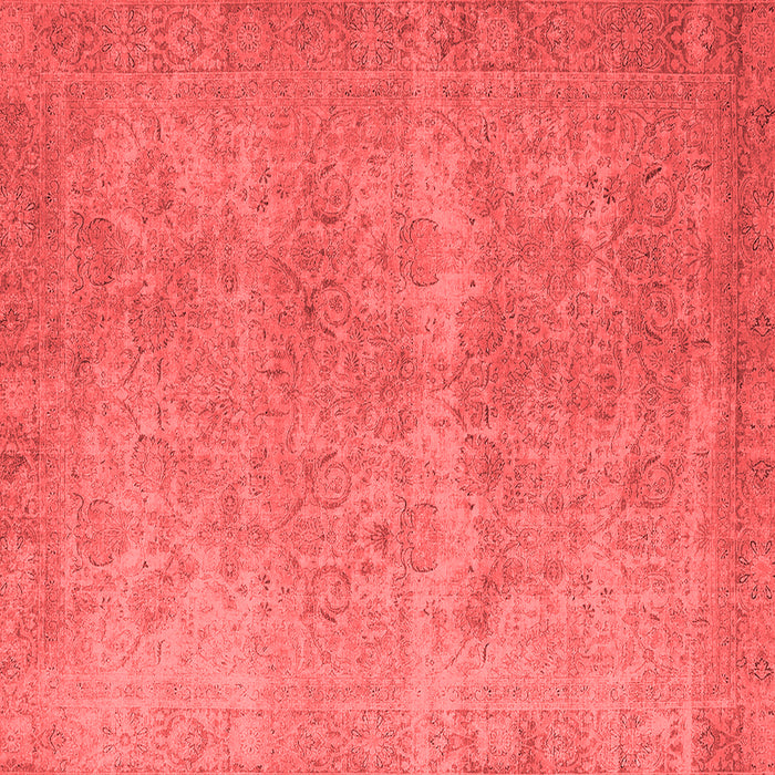 Machine Washable Oriental Red Industrial Rug, wshurb1715red