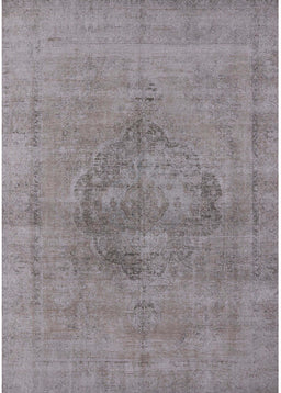 Mid-Century Modern Dark Gray Oriental Rug, urb1716