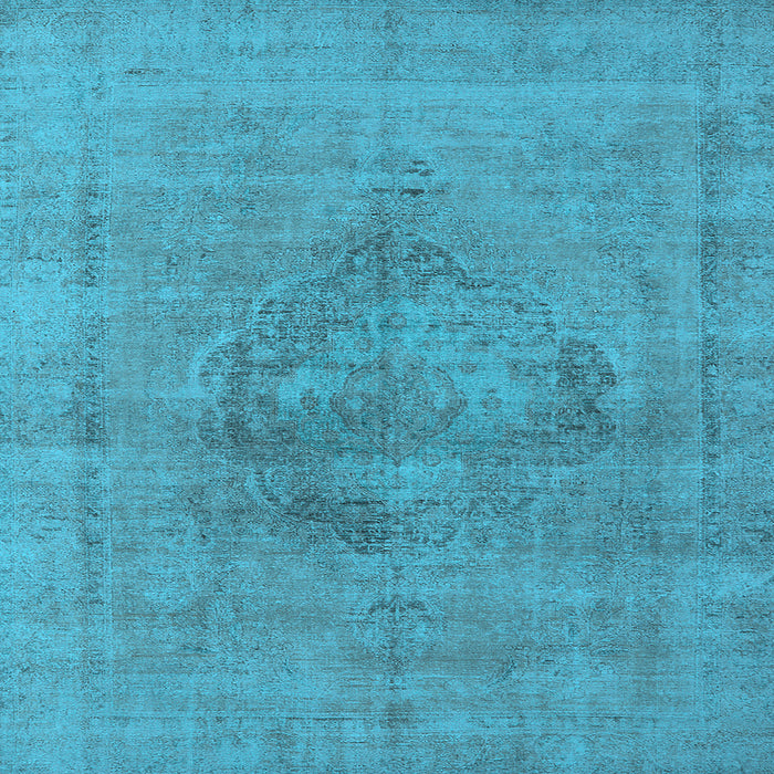 Square Oriental Light Blue Industrial Rug, urb1716lblu