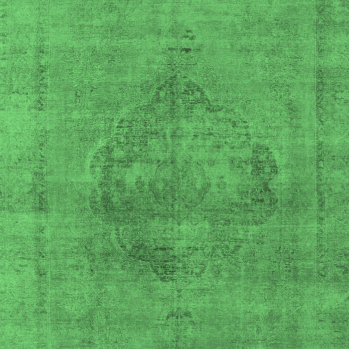 Oriental Emerald Green Industrial Rug, urb1716emgrn