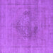 Square Oriental Purple Industrial Rug, urb1716pur