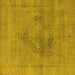 Square Oriental Yellow Industrial Rug, urb1716yw