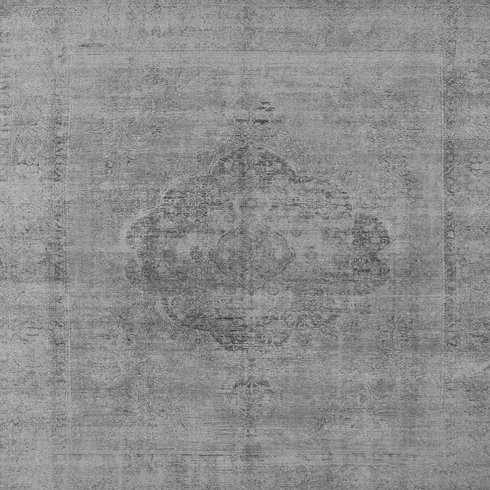 Square Machine Washable Oriental Gray Industrial Rug, wshurb1716gry