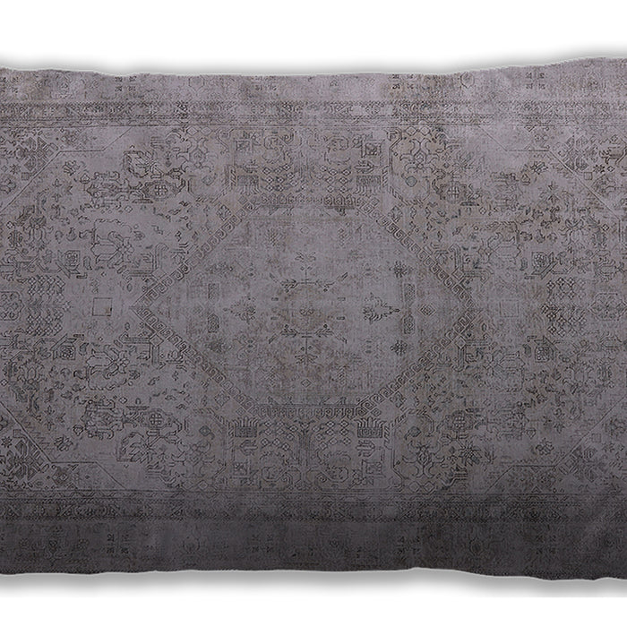 Mid-Century Modern Urban Dark Gray Lumbar Throw Pillow, 13 inch by 19 inch, lburb1717