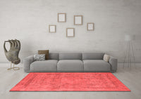 Machine Washable Oriental Red Industrial Rug, wshurb1717red