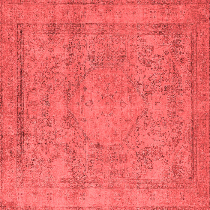 Machine Washable Oriental Red Industrial Rug, wshurb1717red